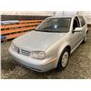 Image 3 : PARKSVILLE - 2003 VOLKSWAGEN GOLF GREY 288742 KMS - D064527