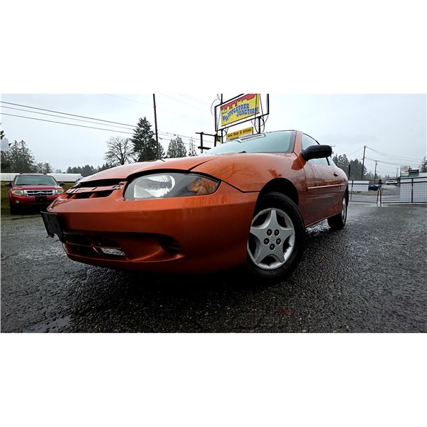 DUNCAN - 2005 CHEVROLET CAVALIER ORANGE  177810 KMS - D188731