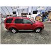 Image 13 : PARKSVILLE - 2008 FORD ESCAPE, RED, 300656 KMS, FRONT WHEEL DRIVE. - DB11634