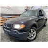 Image 1 : PARKSVILLE - 2006 BMW X3 BLACK 162434 KMS - DC53256
