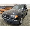 Image 3 : PARKSVILLE - 2006 BMW X3 BLACK 162434 KMS - DC53256