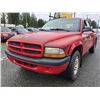 Image 3 : DUNCAN -- 2002 DODGE DAKOTA EXT CAB, RED, 236766 KM