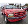 Image 7 : DUNCAN -- 2002 DODGE DAKOTA EXT CAB, RED, 236766 KM