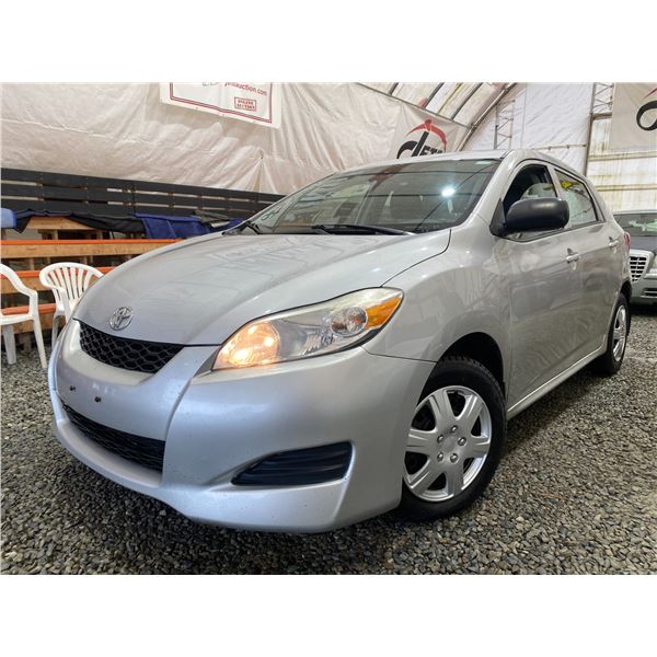 PARKSVILLE - 2009 TOYOTA COROLLA MATRIX SILVER 235720 KMS - B051699