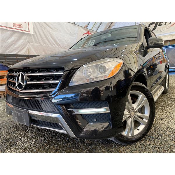 PARKSVILLE - 2012 MERCEDES-BENZ ML-CLASS BLACK 188331 KMS - D002489