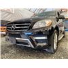 Image 2 : PARKSVILLE - 2012 MERCEDES-BENZ ML-CLASS BLACK 188331 KMS - D002489