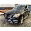 Image 3 : PARKSVILLE - 2012 MERCEDES-BENZ ML-CLASS BLACK 188331 KMS - D002489