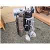 Image 2 : 303 -- RANDOM GOLF CLUB SETS , 2 BAGS AND A BAG CADDY