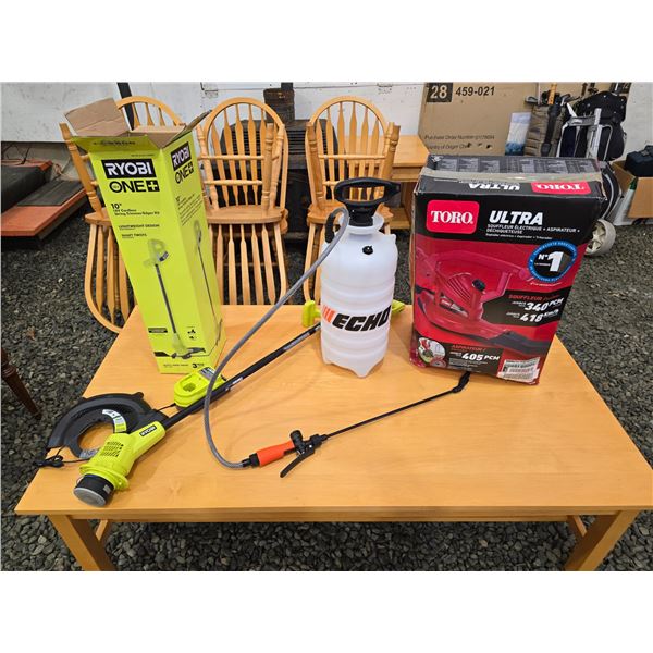 305 -- RYOBI WEEDWACKER, TORO LEAF BLOWER AND ECHO HAND HELD SPRAYER