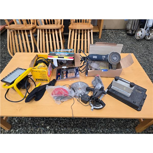 309 --DEWALT PALM SANDER, FLOOD LIGHT AND MORE