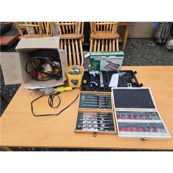 312 --AUGER HAND DRILL BITS, BRAD NAILER AND MORE