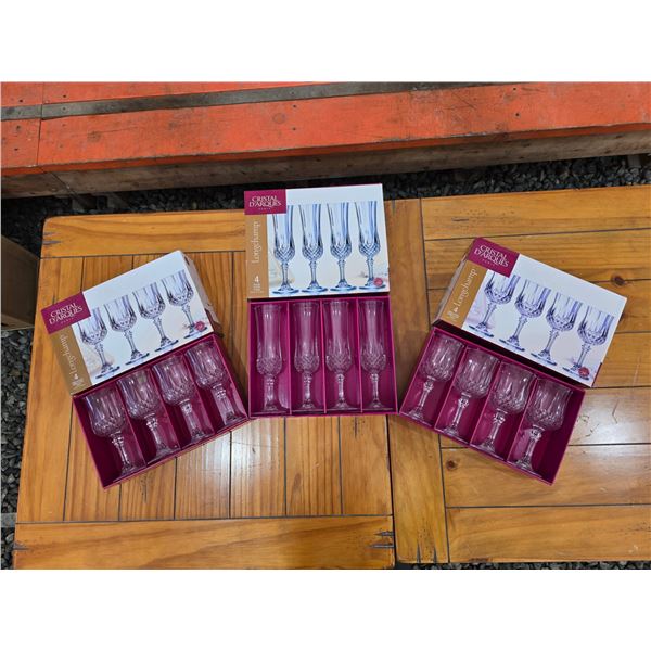 330 --3 BRAND NEW CRYSTAL SETS