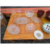 Image 3 : 331 --WOODEN SALAD BOWL SETAND MIXED GLASSWARE