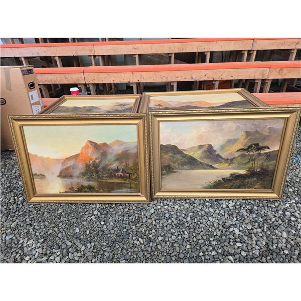 334 -- 4 OIL PAINTINGS