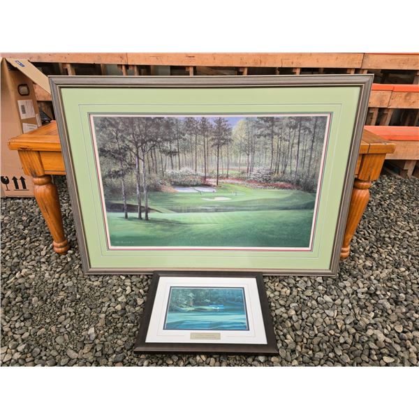 336 --AUGUSTA COUNTRY CLUB 12TH HOLE PAINTINGS BIG AND SMALL VERSIONS