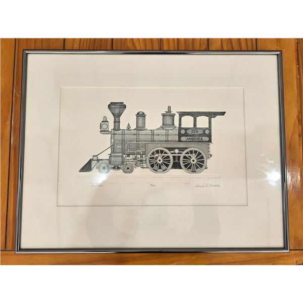 339 -- LIMITED EDITION PRINT TITLED "IRON HORSE" BY ARTIST GERALD LUBECK