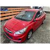 Image 4 : PARKSVILLE - 2012 HYUNDAI ACCENT RED 188262 KMS - D237385