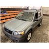 Image 4 : PARKSVILLE - 2006 FORD ESCAPE GREEN 208975 KMS - DD13336