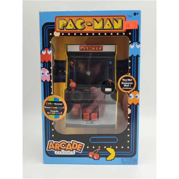 Sealed Mini Pac-Man Arcade Game w/ Color Screen