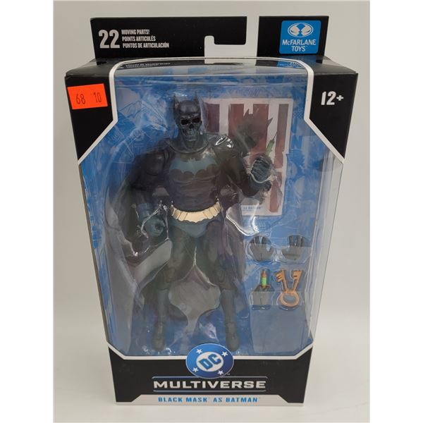 Sealed McFarlane Toys DC Multiverse Black Mask as Batman Action Figure