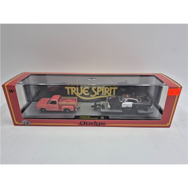 Sealed M2 Machines Auto-Haulers 1978 Dodge True Spirit & 1957 Dodge Coronet Police Car