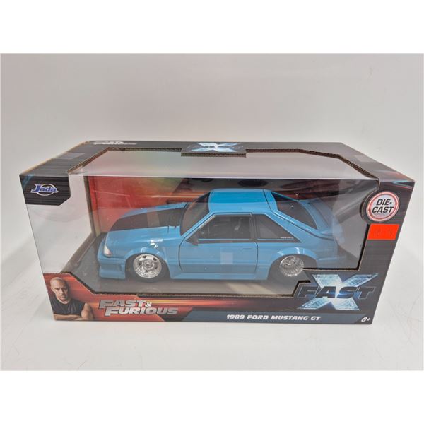 Sealed Jada Toys Fast & Furious Diecast 1989 Ford Mustang GT