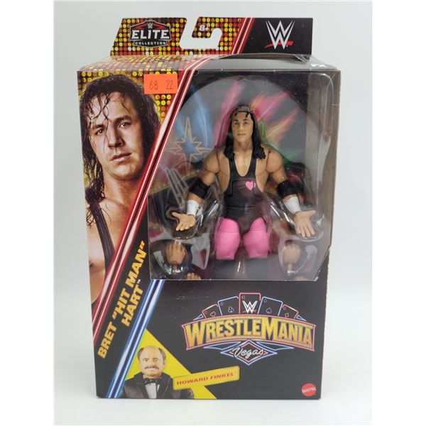 Sealed Mattel WWE Wrestlemania Elite Collection Bret "Hit Man" Hart Action Figure