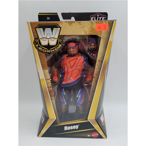 Sealed Mattel WWE Elite Legends Rosey Action Figure