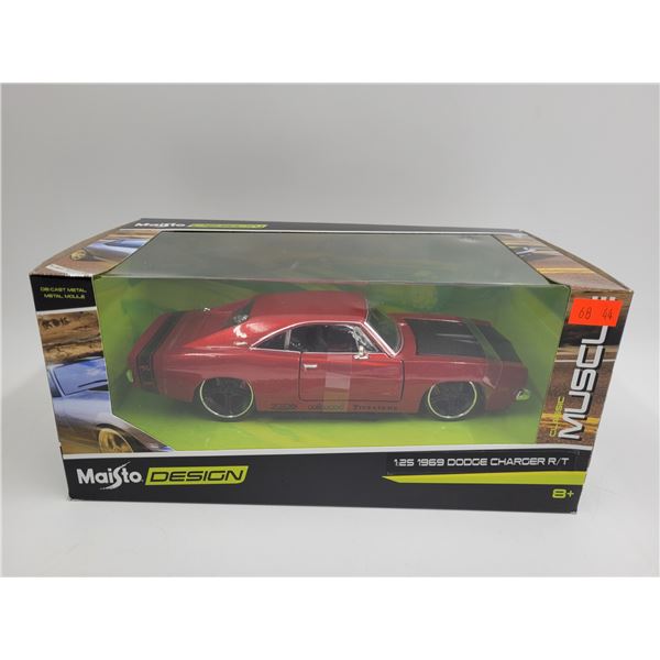 Sealed Maisto Design Classic Muscle Diecast 1:25 1969 Dodge Charger R/T