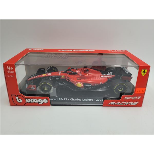 Sealed Burago Formula Racing Charles Leclerc 2023 Ferrari SF-23