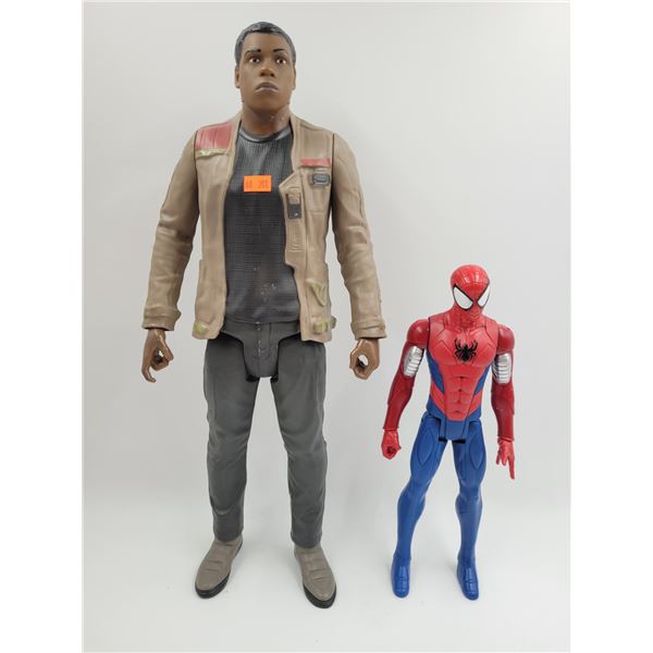 Star Wars Finn Action Figure & Marvel Spider-Man Action Figure