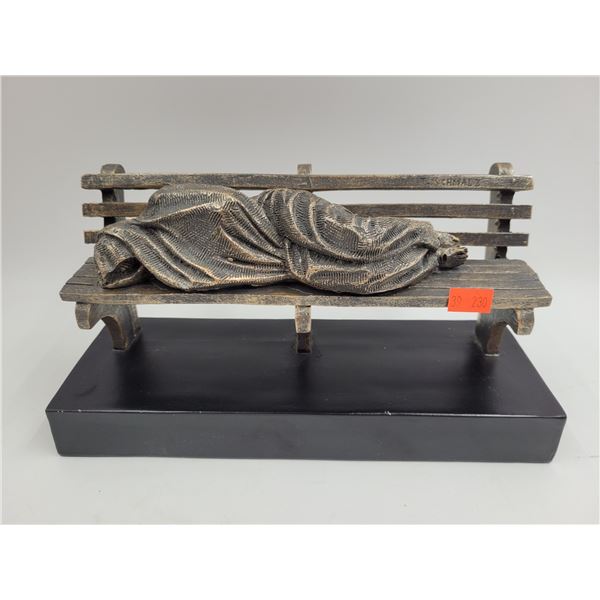 Cast Homeless Jesus Sculpture by Timothy P. Schmalz