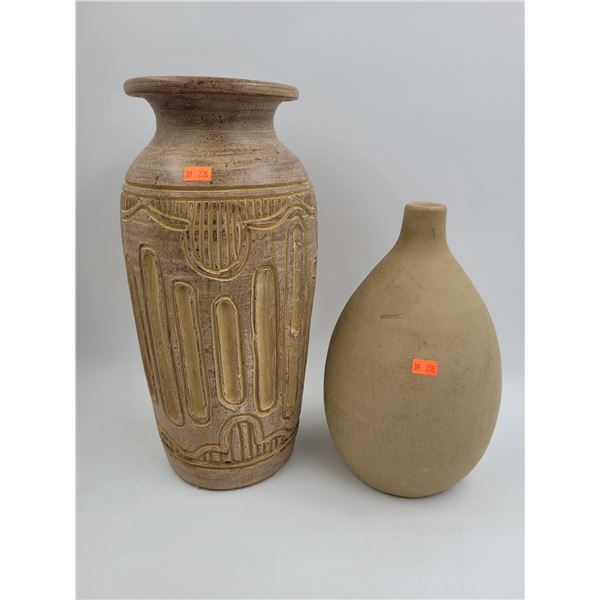 2 Pottery Vases