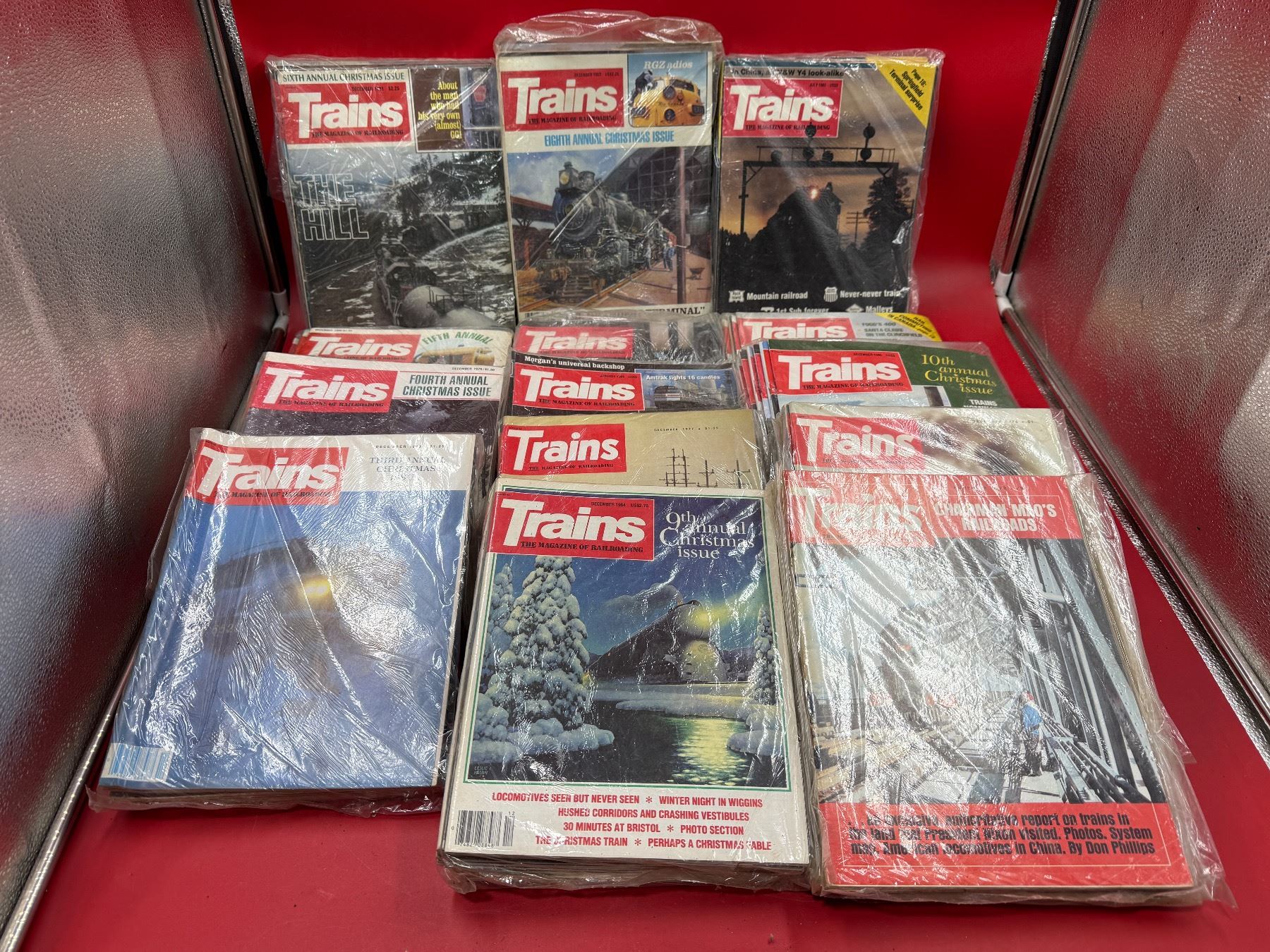 Collection Of Vintage Trains Magazines