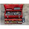 Image 1 : Tool Box With Assorted Tools: Makita Battery, Sockets, & More