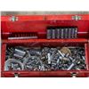 Image 3 : Tool Box With Assorted Tools: Makita Battery, Sockets, & More