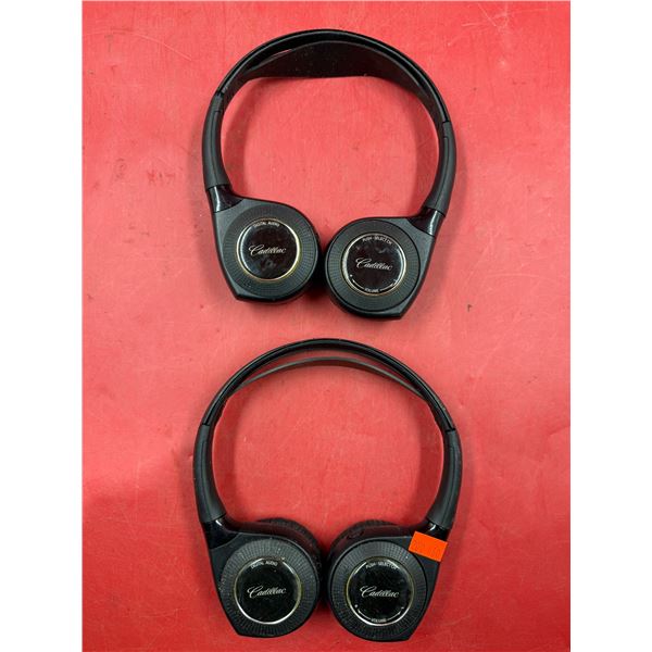 (2) Vintage Cadillac Headphones
