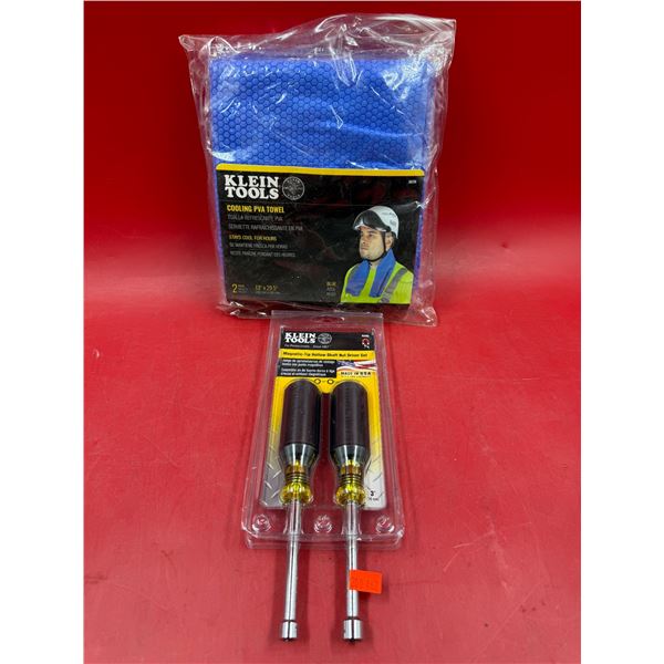 (2) New Klein Tools Products: Cooling PV Towel & Nut Driver Set