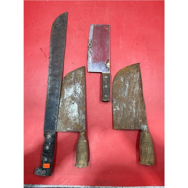 (3) Cleavers & Machete