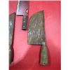 Image 3 : (3) Cleavers & Machete