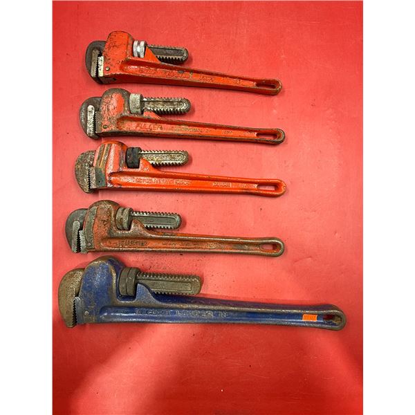 (5) Pipe Wrenches