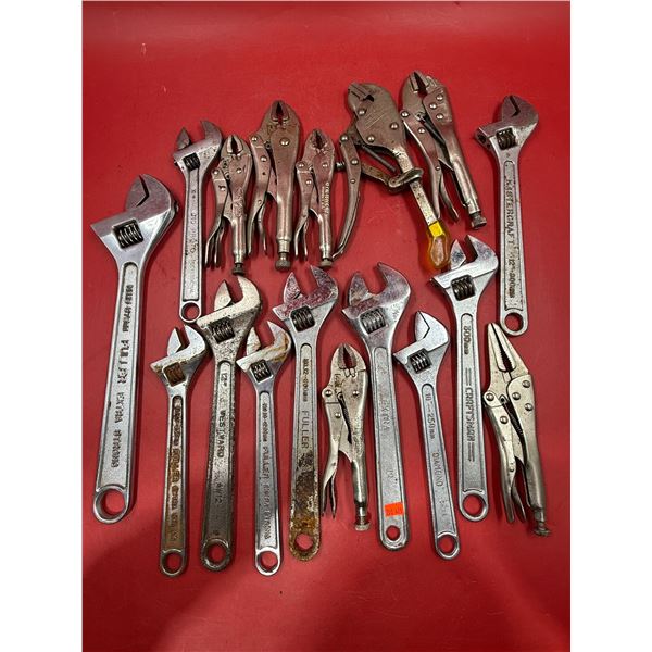 Assorted Crescent Wrenches & Pliers