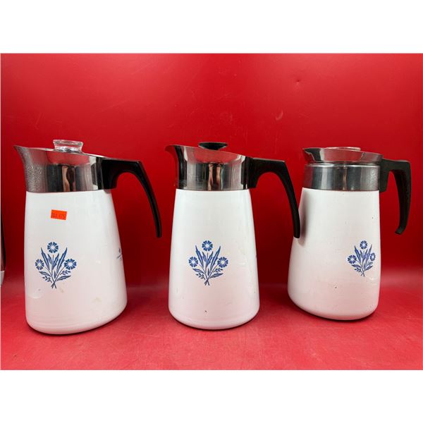 (3) Vintage Corning Ware Pitchers