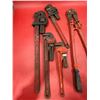 Image 3 : (4) Pipe Wrenches & (1) Bolt Cutter