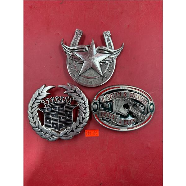 (3) Belt Buckles