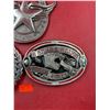 Image 3 : (3) Belt Buckles
