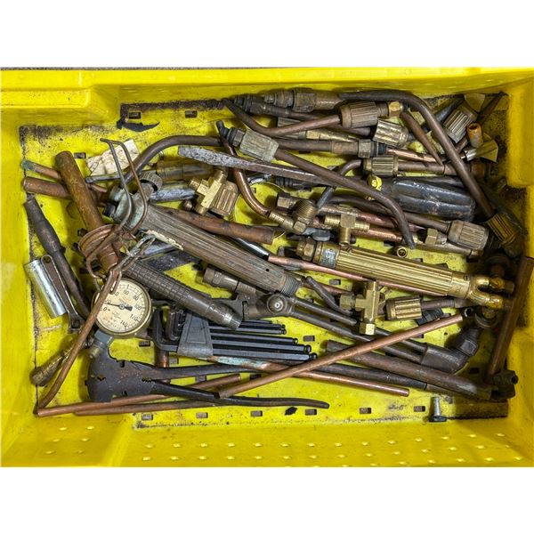 Assorted Tools: Torch Heads & Accessories, Gauge, Allen Keys, & More