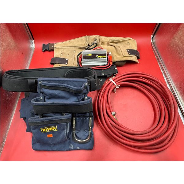Air Hose, (2) Tool Belts, & Xpower 400 PLus Power Adapter