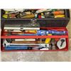 Image 2 : Tool Box With Assorted Tools: Hammers, Screwdrivers, Levels, & More