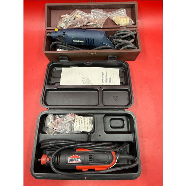 (2) Rotary Tool Kits : Jobmate & Mastercraft